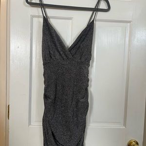 Lulus form fitting Silver formal dress